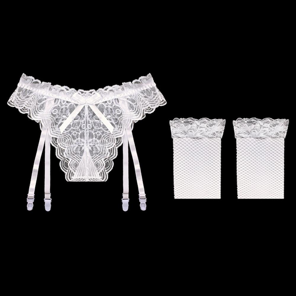 Комплект чулок с подвязками из кружева, сексуальная перспектива, ультратонкий, соблазнительный, горячий, цельный, трусики с подвязками, женский