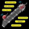 Male Extend Sleeve Penis Extender Vibrate Reusable Condoms Enhancer Sex Toys For Men Delay Ejaculation Cock Nozzle