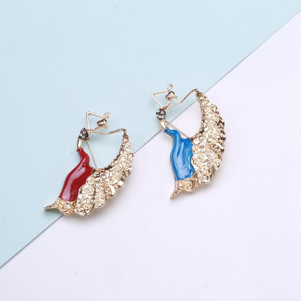 Blucome Брошь в форме павлина для девочек, эмалированная брошь золотого цвета, ювелирные изделия, булавки для девочек, рождественские подарки, шарф, шляпа, аксессуары