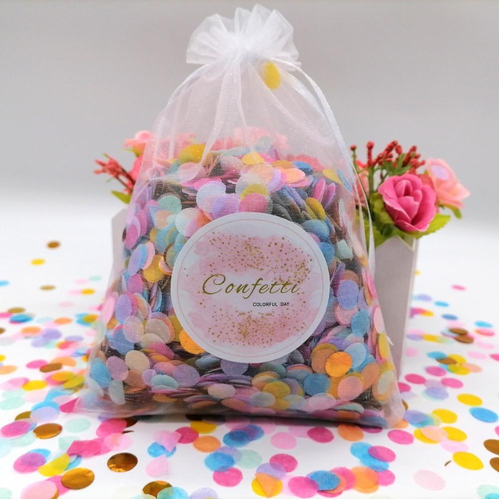 3 пакета круглых конфетти поп красочный прозрачный наполнитель для воздушных шаров новый бумажный конфетти свадебное украшение