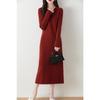 Women's Cashmere Dress 30% Cashmere 70% Wool Autumn and Winter Cashmere Skirt Soft and Warm