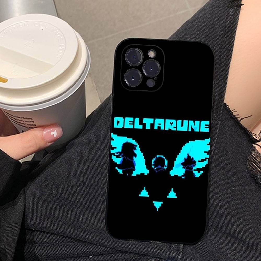 Чехол для телефона D-Deltarune Ralsei для iPhone 17 16 15 14 13 12 11 Pro Max Plus Черный корпус