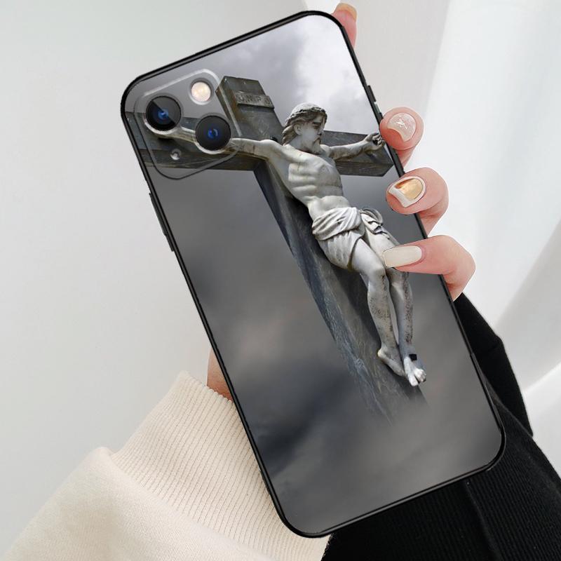 Чехол для телефона Христианский Бог Иисус Христос Для iPhone 17 Pro Max 15 14 13 11 12 16 Pro Max mini 15 16 Plus 16e 17 Air Cover