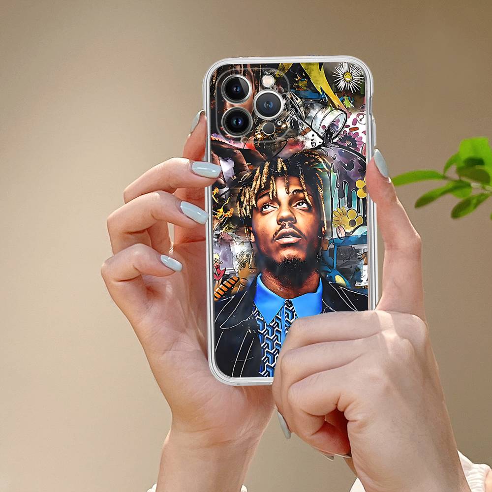 Rapper J-Juice Wrld For IPhone 11 12 13 14 15 16 17 Pro Max Plus Air Transparent Clear Shockproof Case