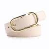 Modern Alloy Ladies Belt With Classic Buckle For Casual Jeans And Office Attire
