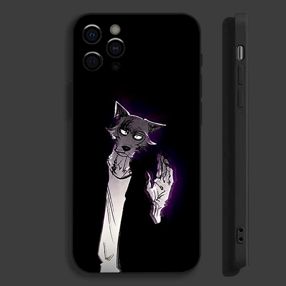Чехол для телефона с аниме B-Beastars для Apple iPhone 15,14,13,12,11,Pro,X,XS,Max,XR,Plus,Mini Мягкий черный чехол