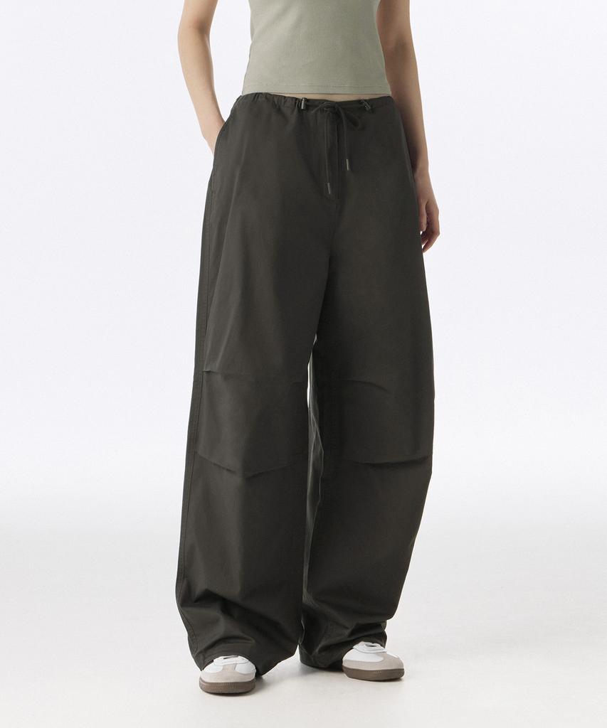 MUSINSA STANDARD WOMAN Women'S Cotton Parachute Pants [Gunmetal]