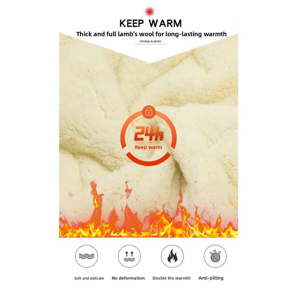 Новый мужской теплый жилет из овчины с ультразвуковыми хлопковыми брюками для осени и зимы