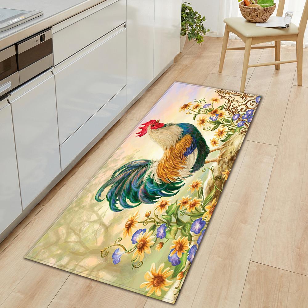 Коврик для пола на кухне, коврик для входа в ванную комнату, декор гостиной, длинный ковер для спальни, коридора, балконной двери, нескользящий коврик для ног