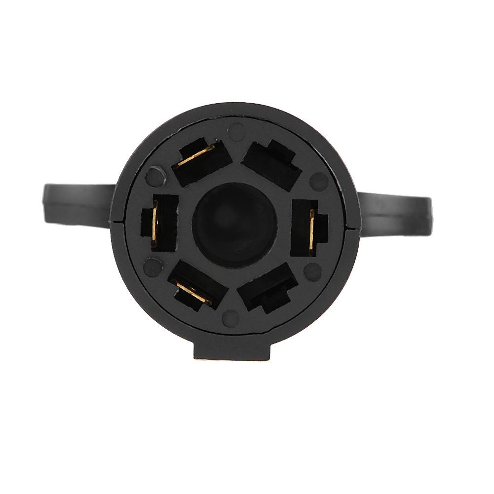 7 Way To 4 Way Flat Blade Trailer Towbar Towing Socket Plug Adapter Connector 12V US Plug