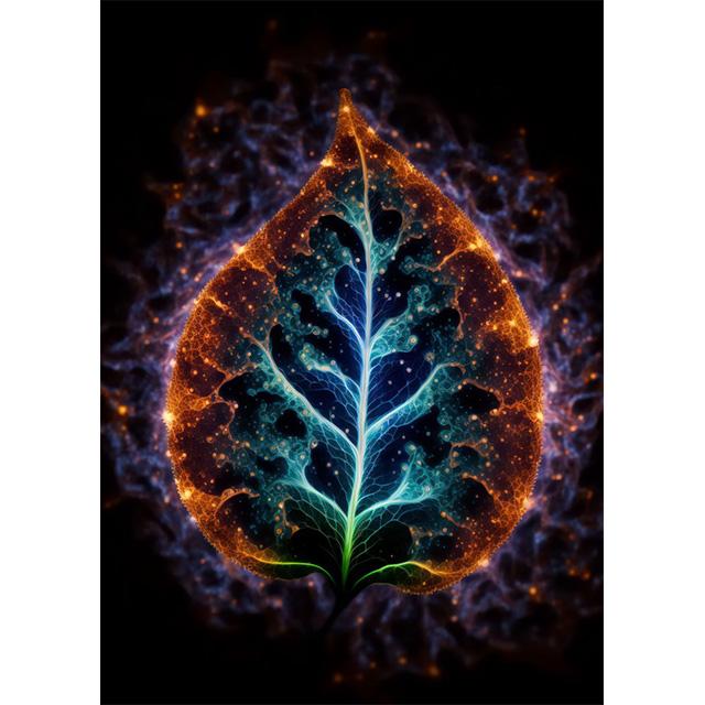 Фэнтези Растения Галактический Сад Листья Принты Постер Холст Картина Современное Настенное Искусство Картинки Для Гостиной Спальни Домашний Декор