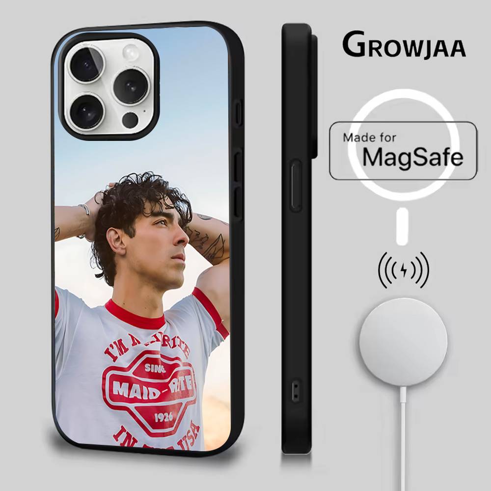 Singer Joe J-Jonas Phone Case For iPhone 16e,16,15,14,13,12,11,Plus,Pro,Max,Mini Magsafe Magnetic Wireless Charging