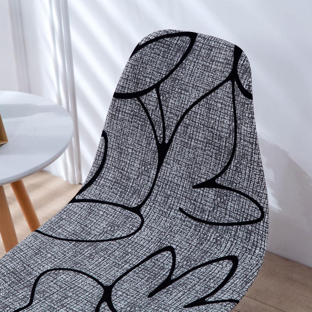 Modern Simple Elastic Shell Chair Cover European Dining Chair Protector Slipcover