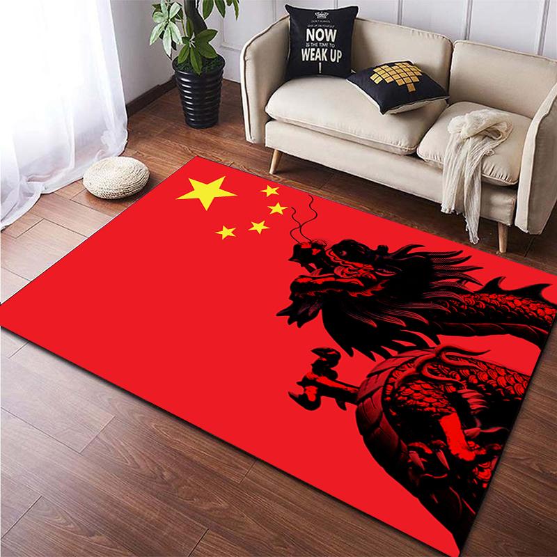 Ковер с принтом китайского дракона и животных для гостиной, большой ковер, мягкий коврик, коврики для стульев для киберспорта, Alfombra, подарки, Прямая поставка