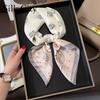 High-quality Luxurious Silk Scarves Headband Scarfs Neck Scarf For Women Chain Silk Scarf Women's Decorative Shawl