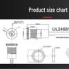 DC-099 Copper Power Socket with Threaded Cap & Wire Nut, 5.5*2.5 mm.