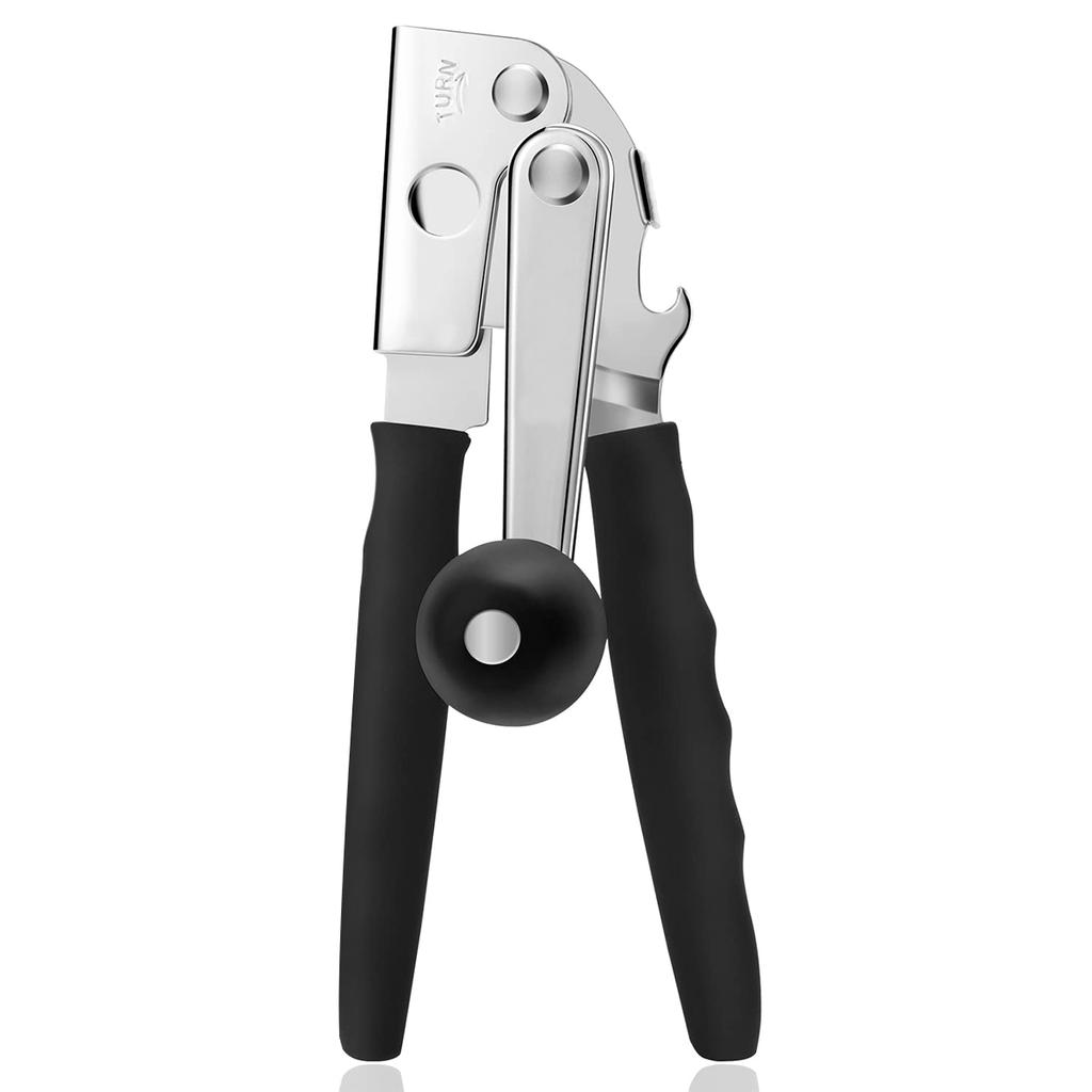 Leeseph Manual Can Opener, Smooth Edge Safety Cutter, Multifunctional Hand Crank Can Opener Bottle Opener, Kitchen Gadgets