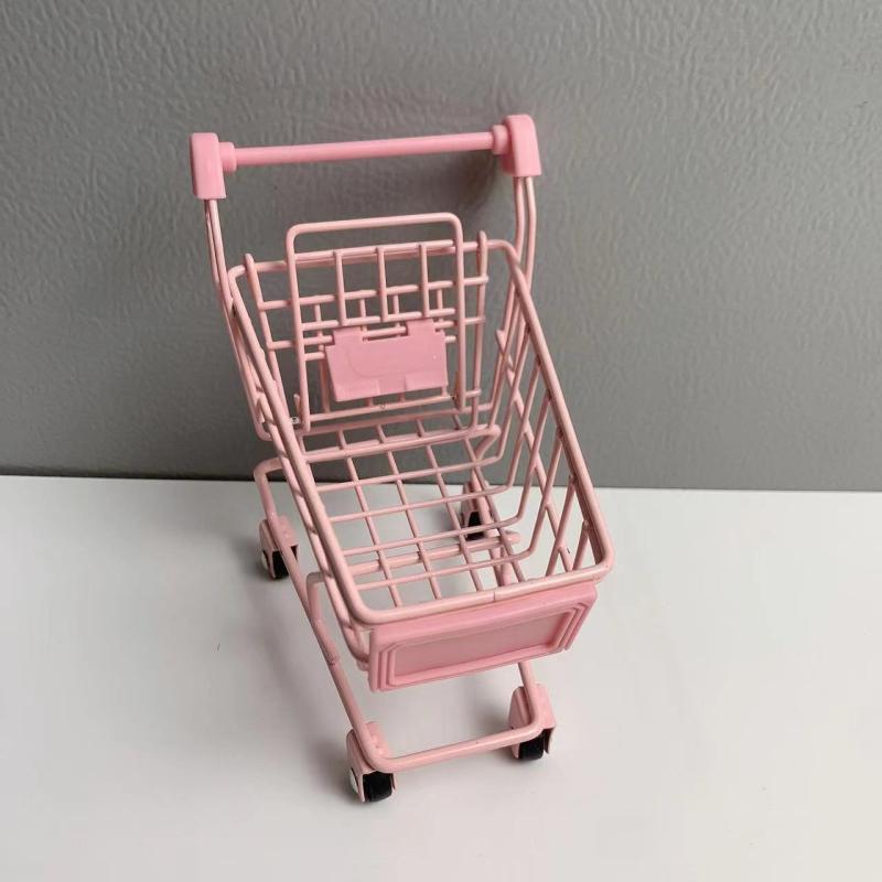 Красочные забавные мини-супермаркеты тележка для покупок фото реквизит тележка для домашних животных птица попугай хомяк игрушка детская тележка для хранения игрушек