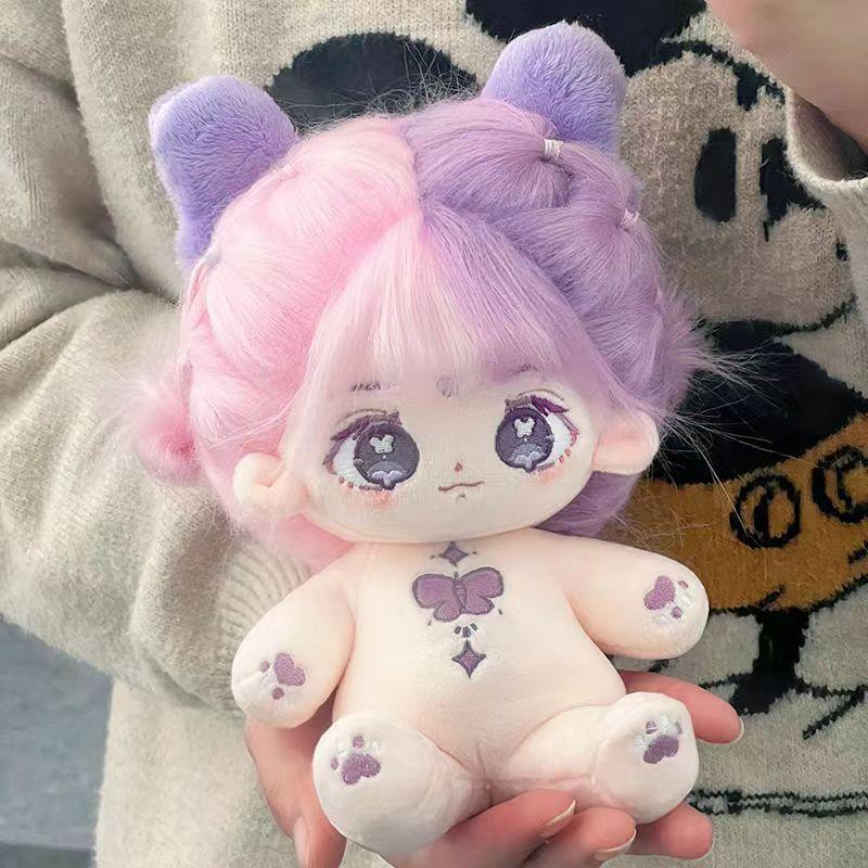 20cm Kawaii Plush Cotton Doll Can Change Clothes Diy Dress Up Soft Stuffed Plush Toys Collection Kids Birthday Gifts