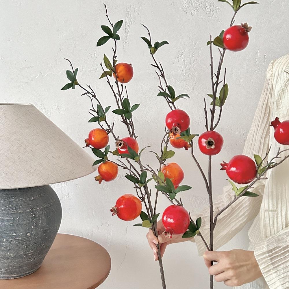 Simulation Artificial Pomegranate Long Branch Artificial Plants Garden Decoration