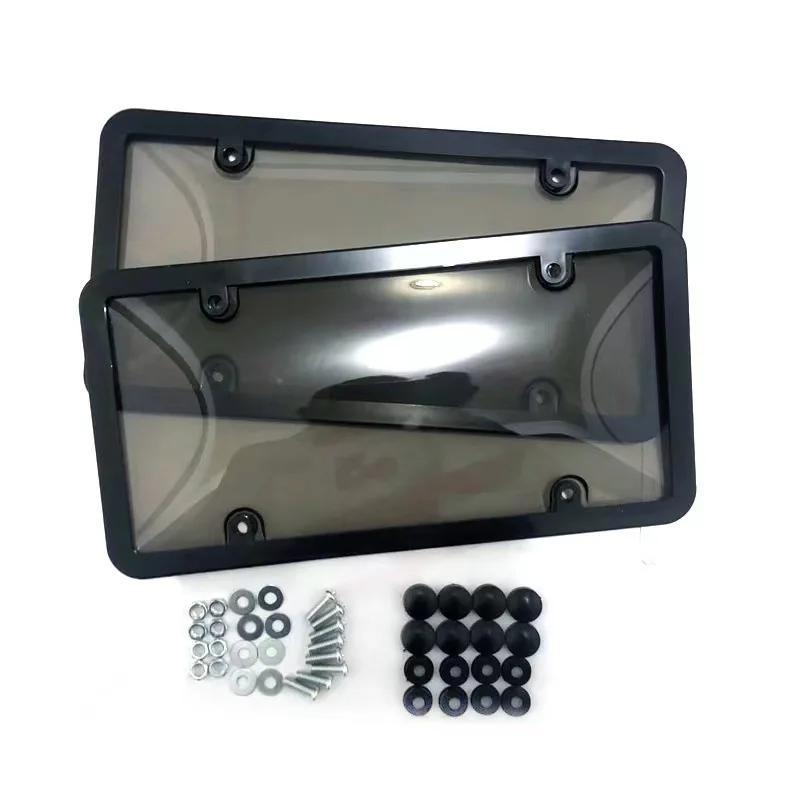 2 шт. держатель рамки номерного знака автомобиля прозрачный держатель рамки номерного знака модифицированный защитный чехол для номерного знака автомобильные аксессуары