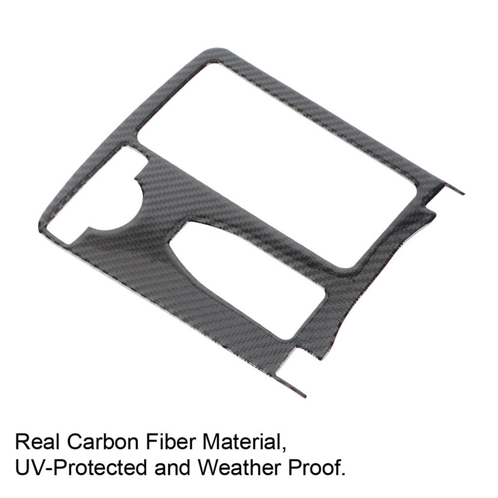 Carbon Fiber Center Console Water Cup Holder Trim Cover for W204 2005‑2012