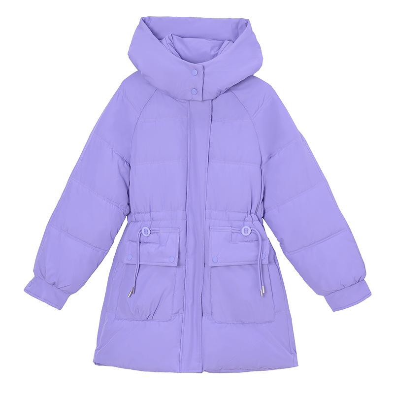 Зимняя новая женская одежда средней и длинной длины на хлопковой подкладке, качественные куртки на хлопковой подкладке, теплые куртки на хлопковой подкладке с капюшоном и застежкой на талии, куртки