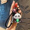 Adorable Cartoon Panda Keychain Cute Silicone Key Ring Perfect Gift For Couples And Friends