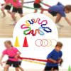 Cooperativa Stretching Band Dynamic Movement of Children with Rings And Cubes for Game Activities