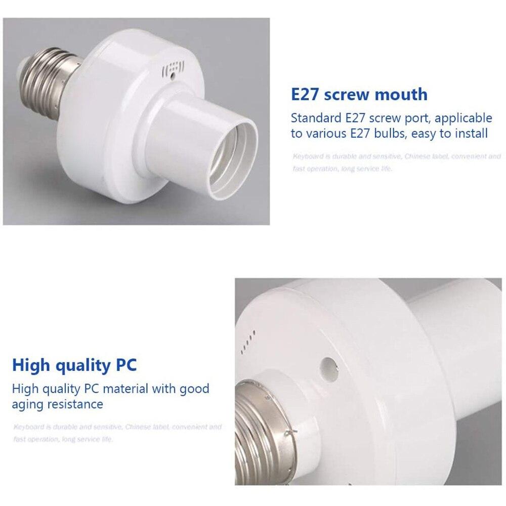 Беспроводной пульт дистанционного управления E27, лампочка, цоколь, держатель, 110 В, 220 В, таймер для умного дома