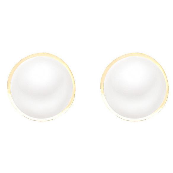 European American Exaggerated Big Pearl Stud Earrings For Women Light Luxury High-end Personality Versatile Fashion Jewelry Gift