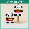 Hamburger Plush Panda Toy Keychain Stuffed Doll Pendant Bag Decoration Gift Kids
