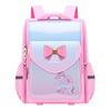 New Fashion Gradient Color Primary Student School Bags for Girls Grade 2-5 Exquisite Bow Cartoon Children Backpack Lightweight Portable Kid's Book Bag
