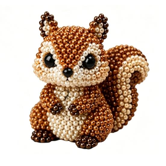 DIY Animal Beading Kit Tiny 3D Beaded Animal Craft Set Cute Animal Bead