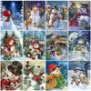 5D DIY Diamond Painting Snowman Mosaic Diamond Embroidery Christmas Picture Rhinestones Cartoon New Arrival Home Decor
