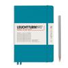 Leuchtturm A5 Horizontal Officially Imported Notebook, Ruled, Ocean, 365494,