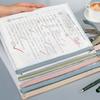 Transparent File Holder Zipper Bag with Handle PVC Waterproof Large Capacity Document Storage Bag Office Supplies
