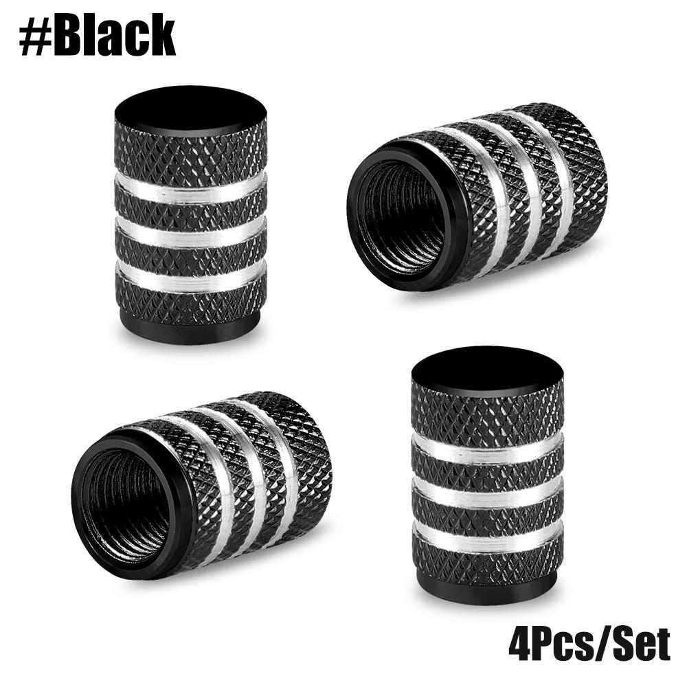 AUTCOAT 4Pcs Aluminum Car Wheel Tire Valve Caps Tyre Rim Stem Covers Airdust Waterproof For Automobiles Motorcycles Trucks Bikes Stem Caps1