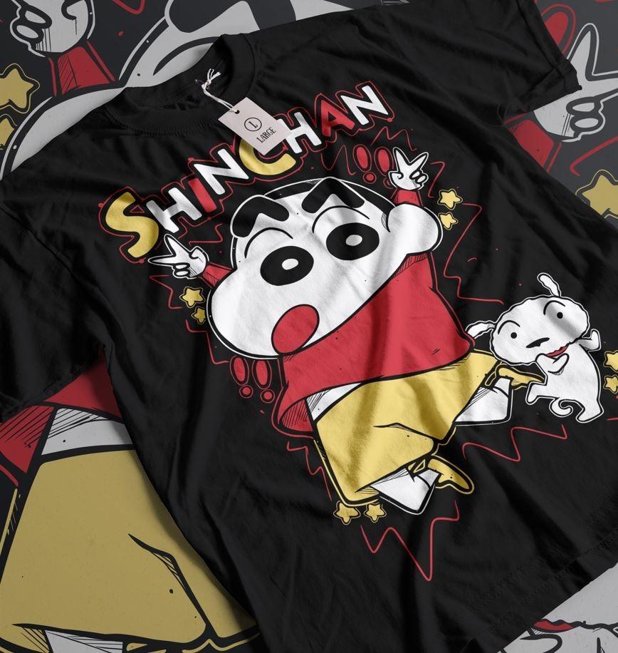 Crayon Shin Chan TShirt Shimamura Funny Anime Japan Kawaii Gift Shirt All Size