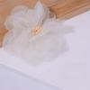 10Pcs 5.5cm Chiffon Flower Embroidered Patches  for Wedding Dress Hats Decoration