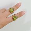 Women Open Frogs Shaped Ring Jewelry for Adults Cool Adjustable Tree Funny Frog Jewelry Cute Weird Green Ring