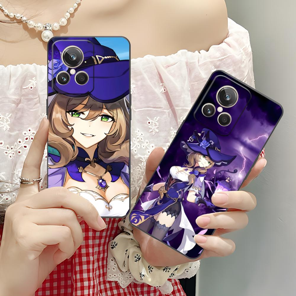 Game GI Lisa Mobile Phone Case for Realme 15 14 13 12 11 10 9 Pro Plus T i Lite 5G Colorful Printing Cover Luxury Pretty Cover