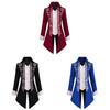 Gothic Victorian Tuxedo Jacket For Men With Jacquard Fabric For Stage Performances