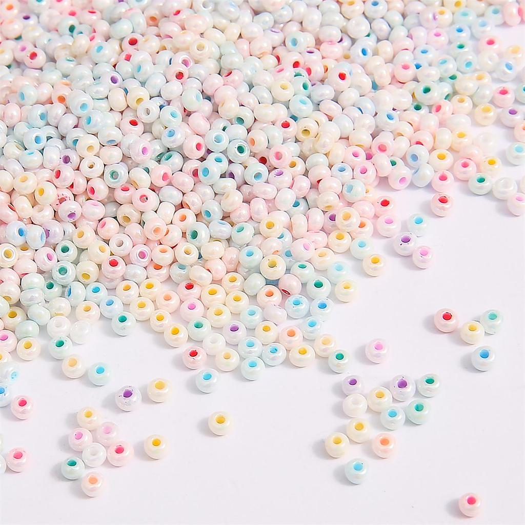 20g 2/3mm Glass Seed Shiny Glazed Pearl Beads DIY Jewelry Craft Garment Making