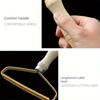 Dog Hair Remover Tool, Pet Fur and Lint Removal Brush with Metal Blade, Manual Coat Sweater Grooming Trimmer for Effective Cleaning of Carpets