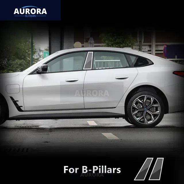 For BMW 4 SERIES GRAN COUPE G26 B-Pillars Transparent TPU Protective Film Anti-scratch Repair Film Accessories Refit