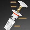 Rapid Drainage Pop-Up Bounce Core No Overflow Sink Drain Plug Wash Basin Drain Filter  Shower