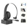 1 Pc PC Phone Bluetooth 5.0 Wireless Headset with Noise Canceling Microphone