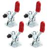 4pcs GH-201 Horizontal Toggle Clamp Quick-Release Hand Clip Tool for Woodworking
