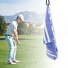 Water-Absorption Cloth Golfs Club Head Wipe Cloth Cleaner Wipe Cloth Microfiber Golfs Cleaning Towel with Buckles Hook